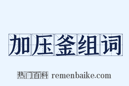 加压釜组词是什么意思的图片